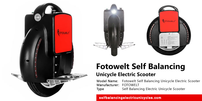 Fotowelt Self Balancing Unicycle Electric Scooter Review